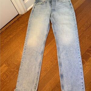 Rag & Bone Maya High-Rise Slim Jeans in Light Blue